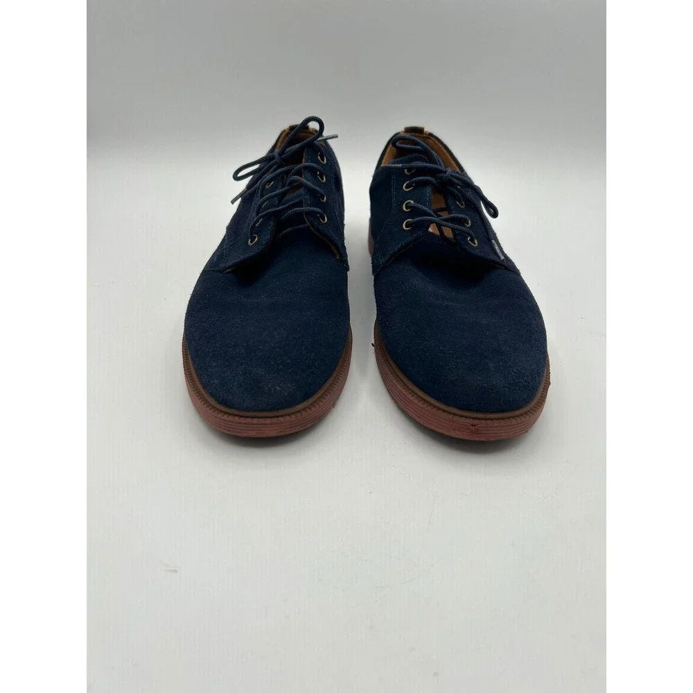 Florsheim Oxford Shoes Mens 7 Blue Suede Plain Toe Comfortech Derby Casual
